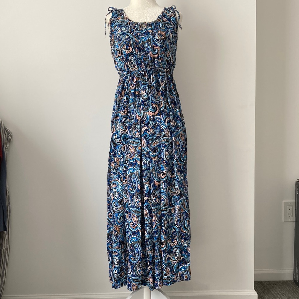 Paisley print long dress